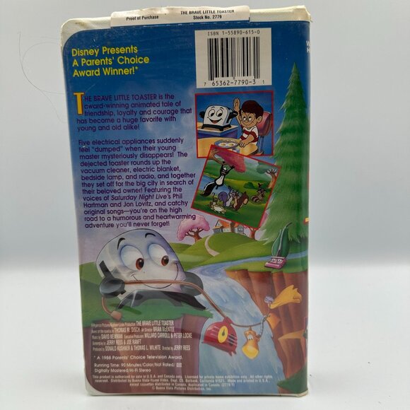Disneys The Brave Little Toaster VHS 1988 Kids Classic Family Animated Adventure - Picture 2 of 3